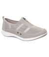 Boulevard Womens/Ladies Suede/Textile Shoes (Grey) - UTDF1582