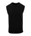 T-shirt Sans Manches Style Uni Homme Noir New Morning Studios-2