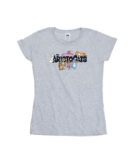 Disney - T-shirt ARISTOCATS LOGO - Femme (Gris chiné) - UTBI16321