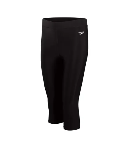 Womens/ladies 3/4 Length Swimming Trousers Black Speedo