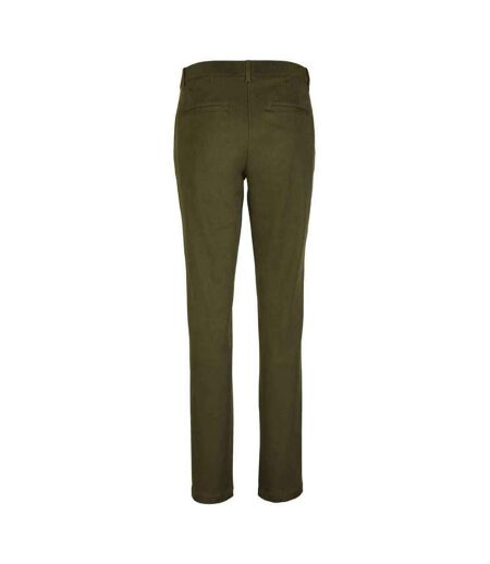 Chino Gustave Femme Kaki Sombre NEOBLU