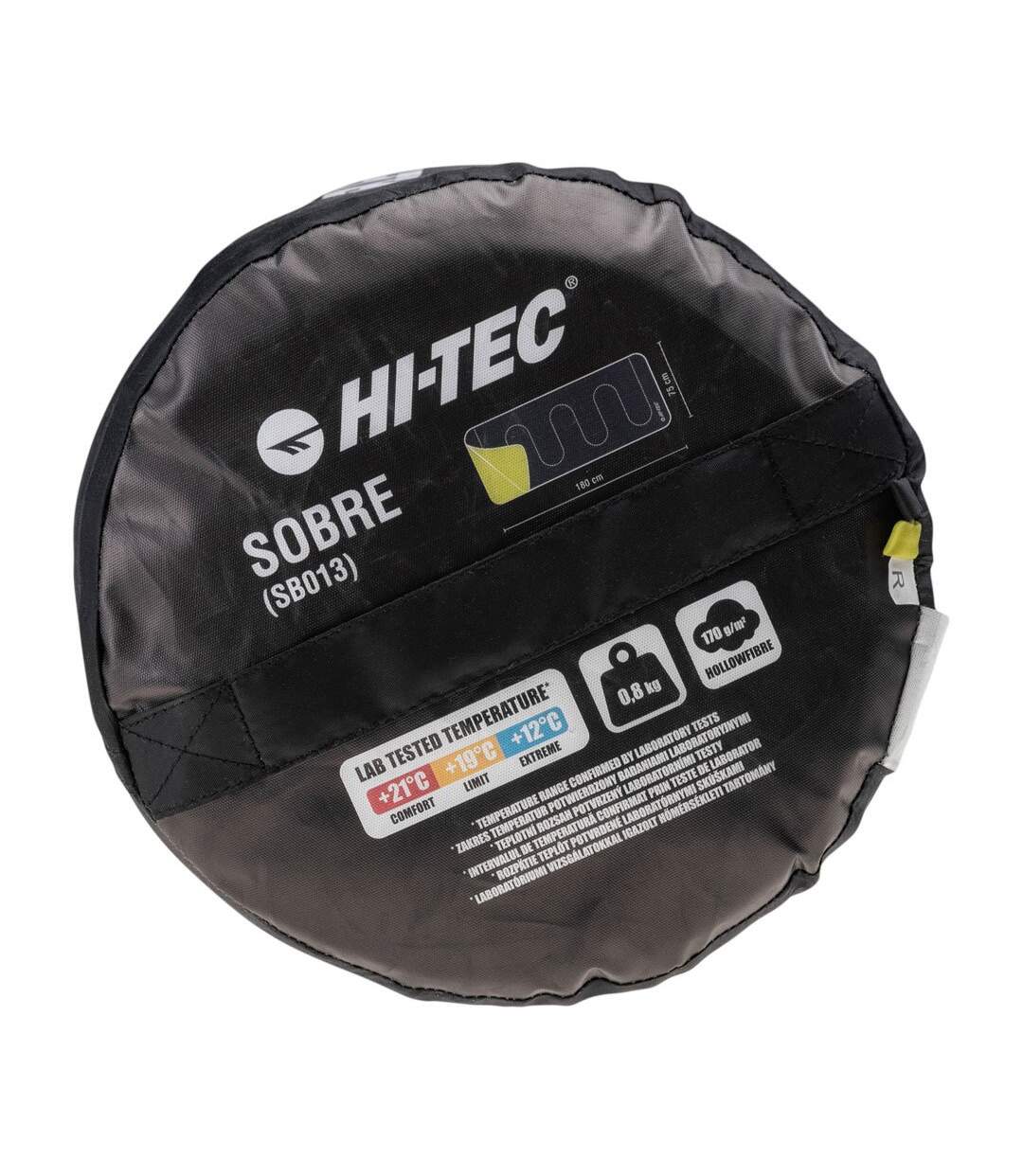 Sac De Couchage Motif/style Logo Sobre Taille Unique Anthracite Jaune Hi-Tec-3