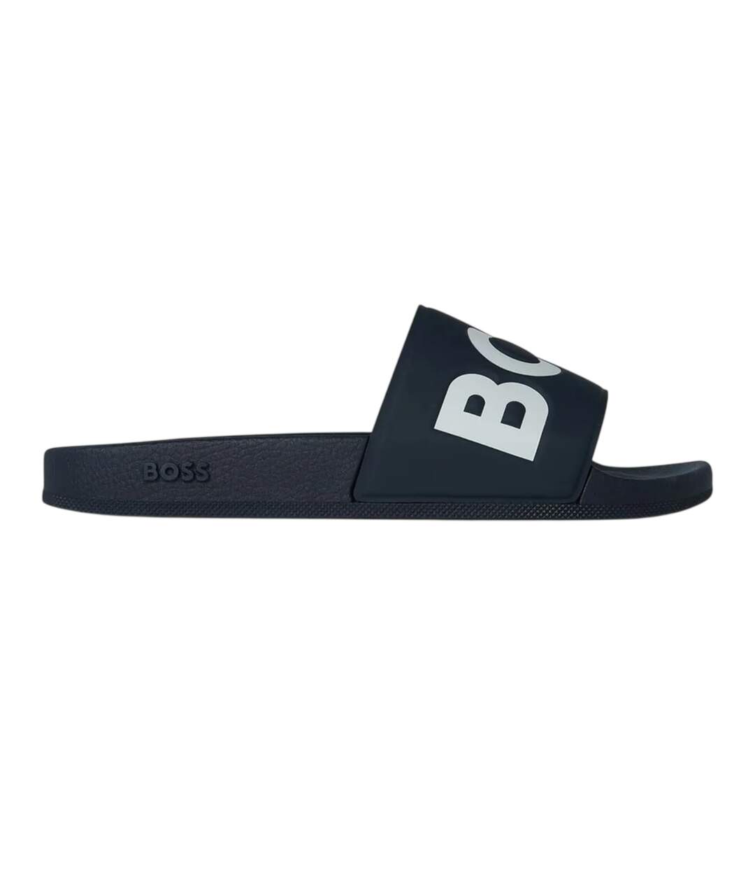 Claquettes Motif/style Logo Aryeh Homme Bleu Marine Sombre Blanc Boss-1