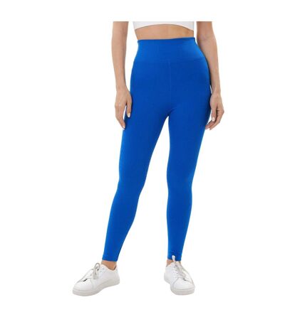 Womens/ladies zelal ribbed leggings blue Lookus