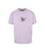 Mens Vive La Liberte Oversized T-shirt Lilas Mister Tee-2