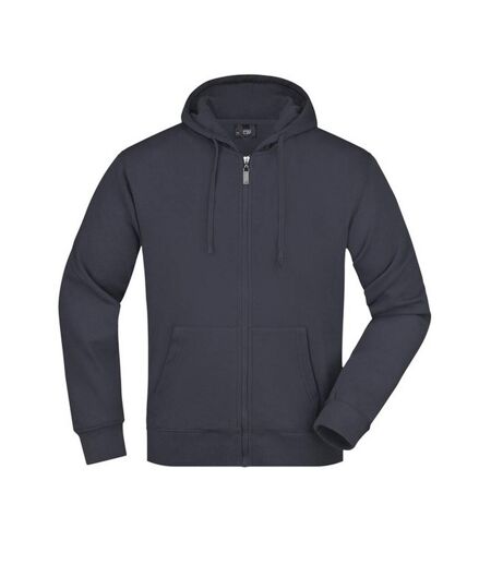 Sweat À Capuche Homme Bleu Marine James And Nicholson