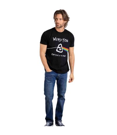 Mens Carp Side Of The Moon Pink Floyd T-shirt Black Weird Fish