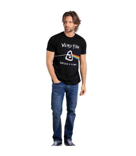 T-shirt carp side of the moon homme noir Weird Fish Weird Fish