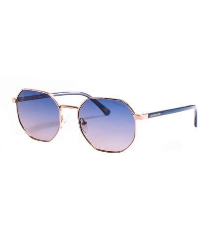 Women's polarized metal sunglasses with hexagonal shape SE6288S Skechers