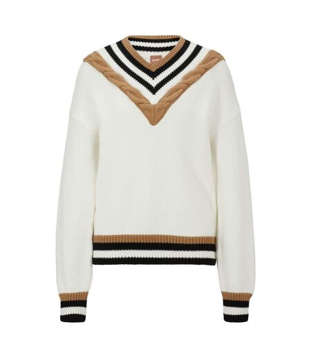 Pull Falli Femme Blanc Boss