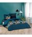 Parure de Lit 3 Pièces Alianor 260x240cm Bleu-1