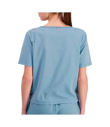 T-shirt bleu femme le coq sportif ess tee ss