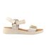 Sandales À Talons Compensés Lark Femme Blanc Lunar-3