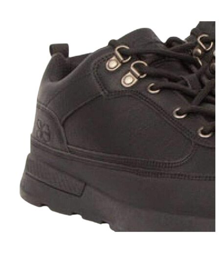 Mens Banbury Logo Boots Black Crosshatch