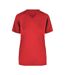 T-shirt Course À Pied Femme Rouge Noir James And Nicholson-1
