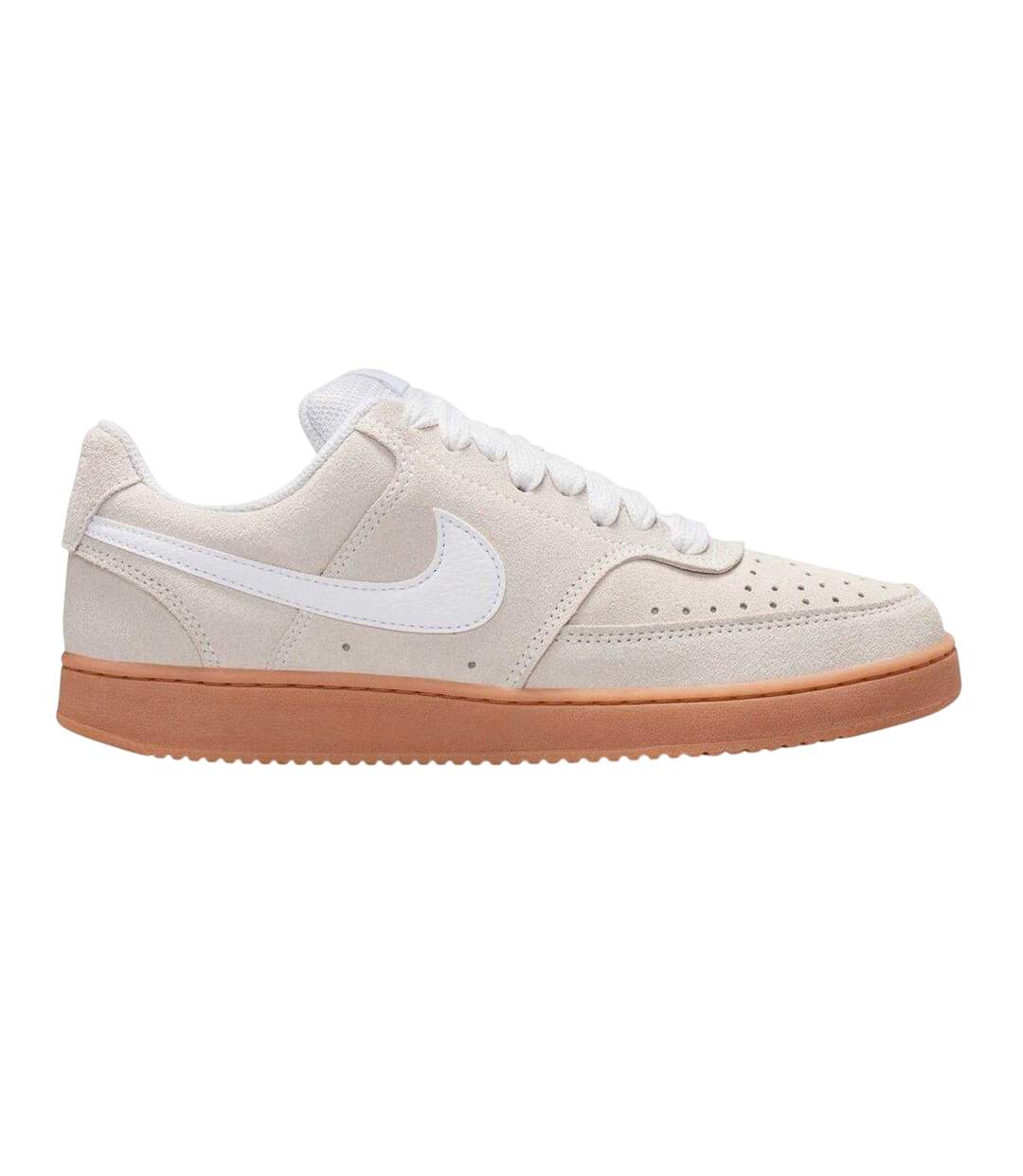 Baskets Court Vision Homme Blanc Cassé Marron Pâle Nike-1