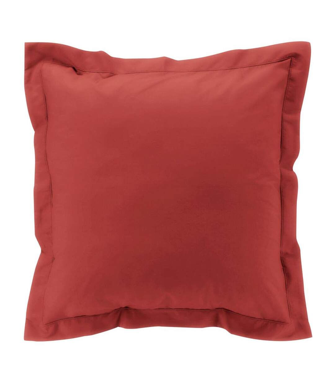 Taie d'Oreiller Percaline 63x63cm Terracotta-1