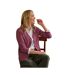 Womens/ladies Cashmere V Neck Classic Cardigan Light WoolOvers-1
