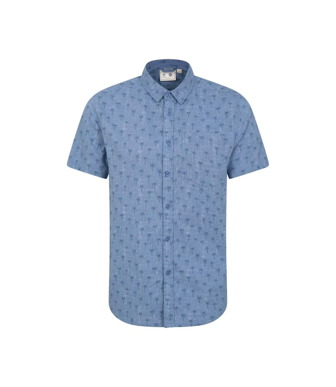 Mens preston illustration palm tree shirt blue Mountain Warehouse-1