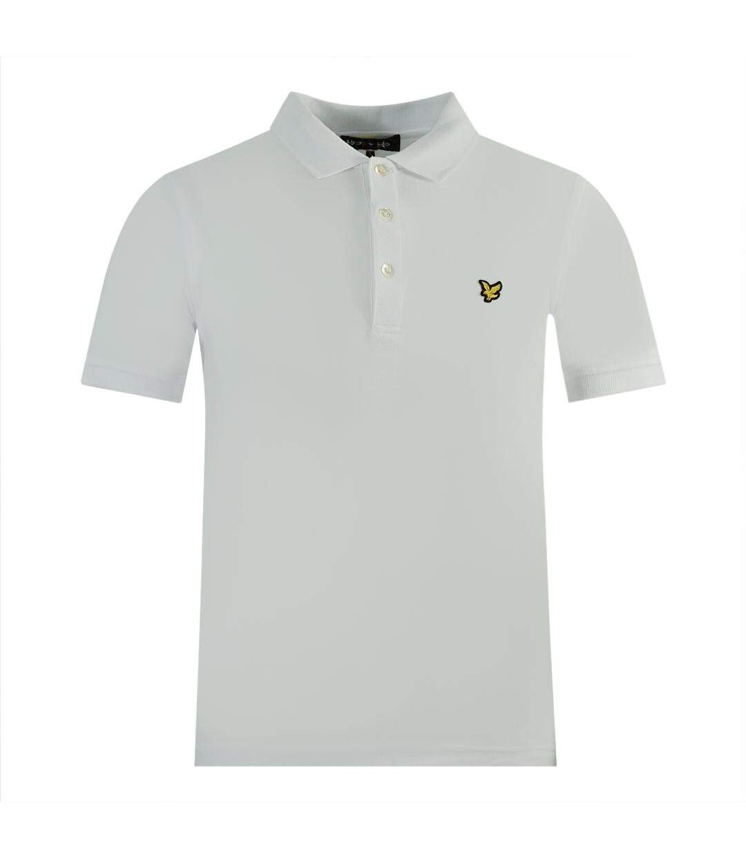 Polo Motif/style Logo Homme Blanc Lyle & Scott-2
