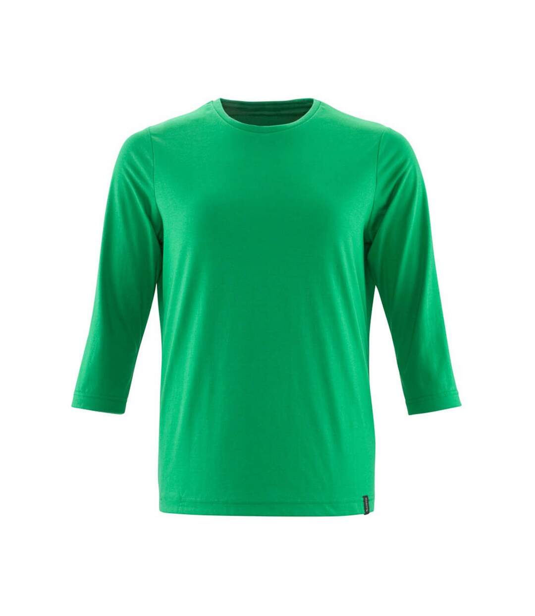 Womens/ladies Crossover 3/4 Sleeve T-shirt Grass Green Mascot-1