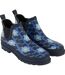 Womens/ladies Orla Kiely Daisy Wellington Boots Blue Regatta-1
