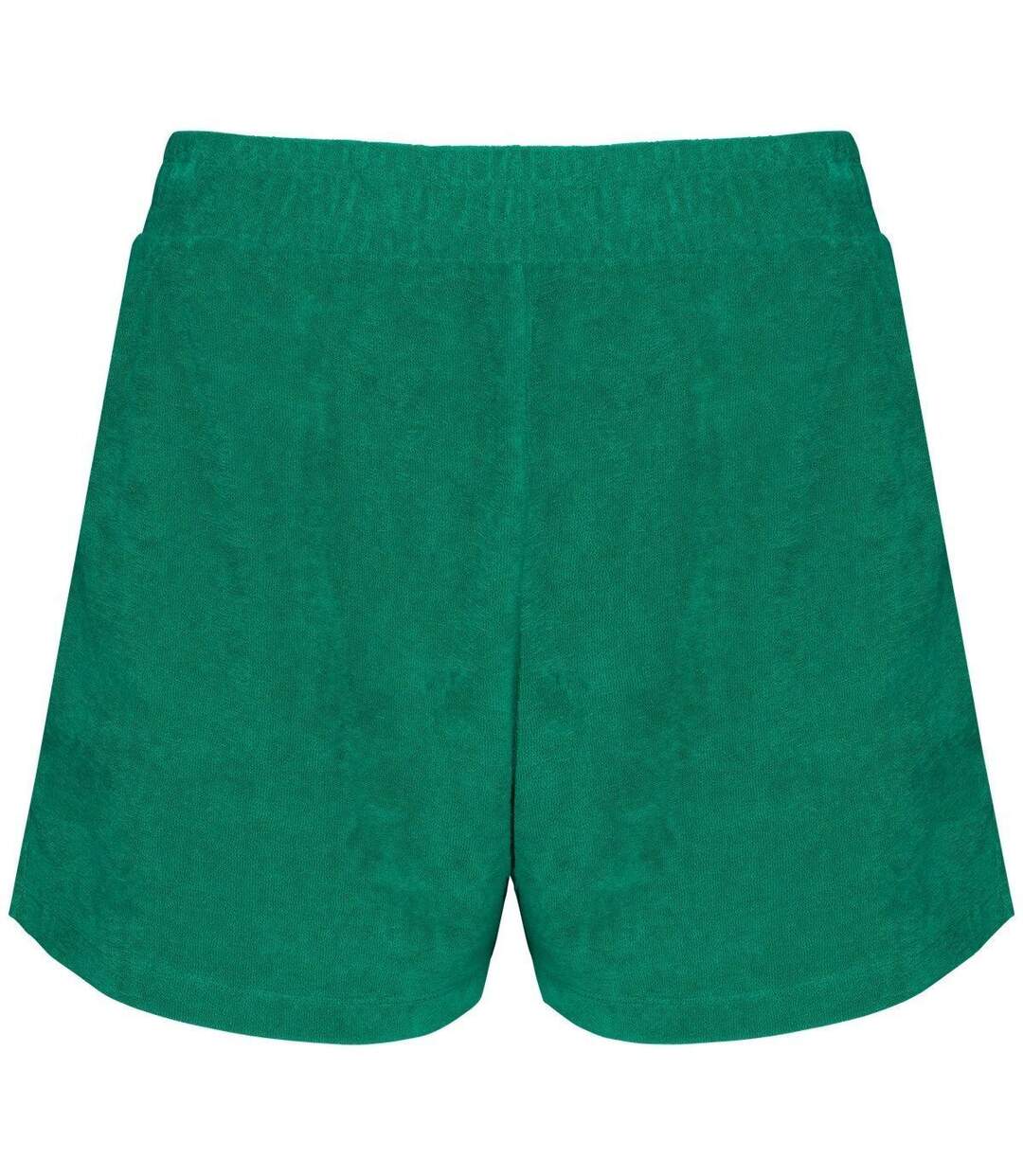 Short écoresponsable en éponge - Femme - PAT728 - vert malachite-1