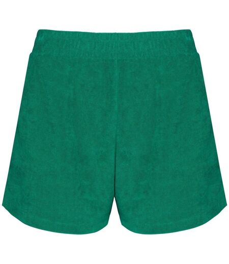 Short écoresponsable en éponge - Femme - PAT728 - vert malachite