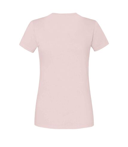 Fruit Of The Loom Womens/Ladies Iconic Ringspun Cotton T-Shirt (Powder Rose) - UTPC5349
