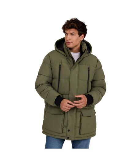 Parka Motif/style Uni Homme Vert Kaki Minoti