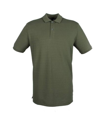 Henbury Mens Modern Fit Cotton Pique Polo Shirt (Olive) - UTPC2590