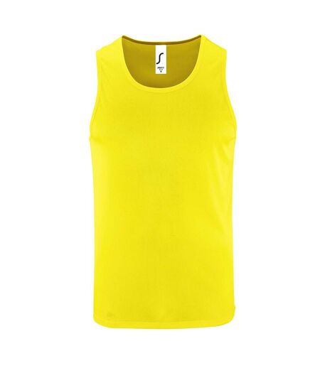 Débardeur Sporty Homme Jaune Néon SOLS