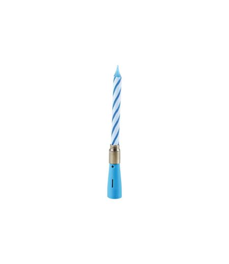 Bougie d'Anniversaire Musicale 12cm Bleu