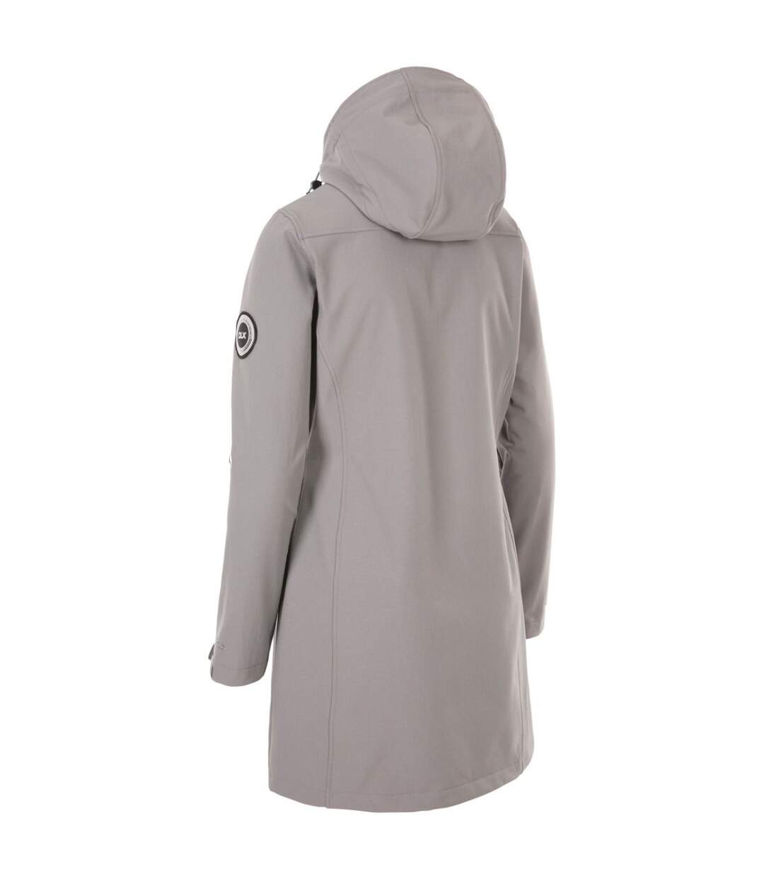 Trespass - Veste softshell longue MARIA - Femme (Gris pâle chiné) - UTTP5183-2