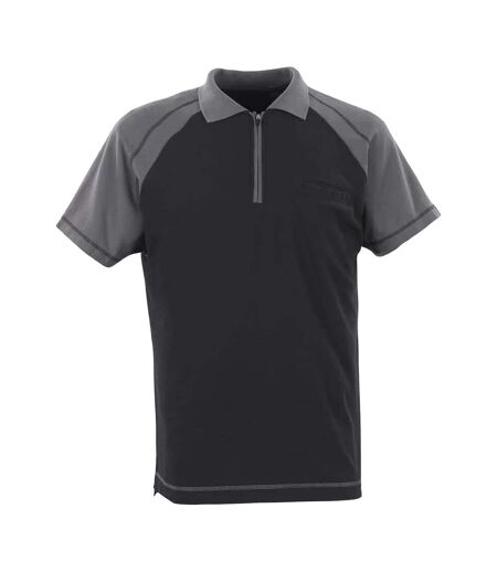 Polo Image Bianco Homme Noir Anthracite Mascot