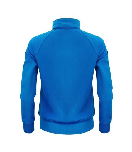 Womens/ladies Jog Sweat Jacket Ocean Blue Printer
