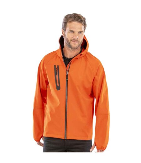 Veste softshell homme orange / bleu marine Result Genuine Recycled