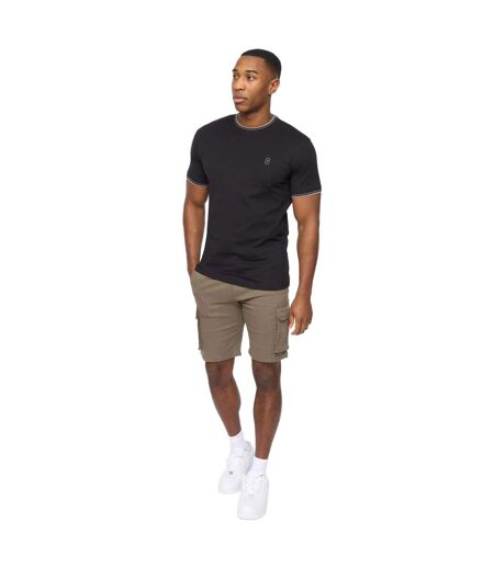 T-shirt Shellworth Homme Noir Crosshatch