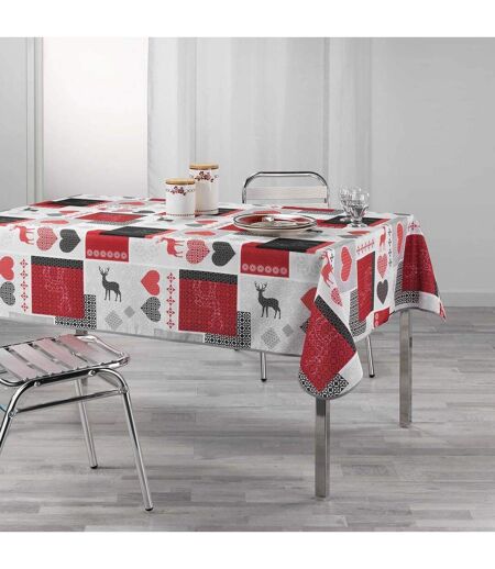Nappe Imprimée Valtho 150x240cm Rouge