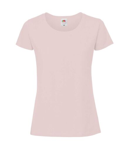 Womens/ladies Ringspun Premium T-shirt Powder Rose Fruit Of The Loom