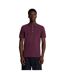 Mens plain polo shirt burgundy Lyle & Scott