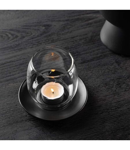 Lanterne en Verre Archy 12cm Noir