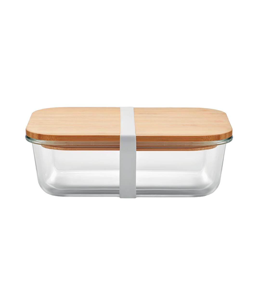 Tundra bamboo lunch box 6cm x 20cm x 15cm transparent MidOcean-1