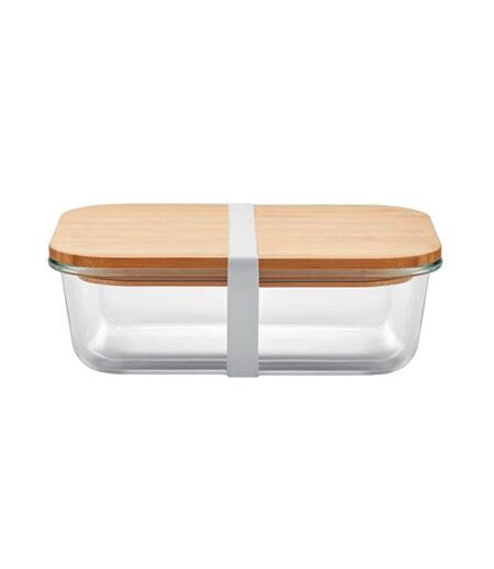 Tundra bamboo lunch box 6cm x 20cm x 15cm transparent MidOcean