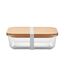 Tundra bamboo lunch box 6cm x 20cm x 15cm transparent MidOcean-1