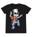 The Simpsons Unisex Adult Bart Simpson Skeleton T-Shirt (Black)