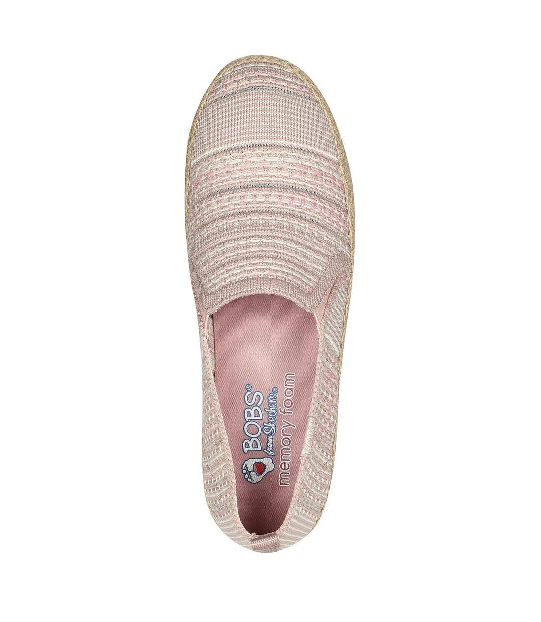 Espadrilles Twin Gore Femme Rose Skechers-3