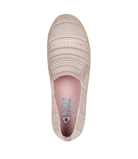Espadrilles Twin Gore Femme Rose Skechers