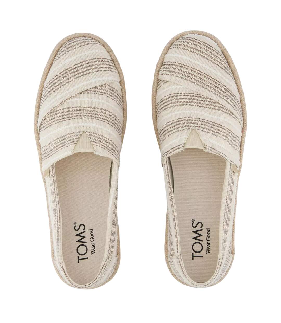 Womens/ladies Alpargata Plus Shoes Oatmeal Toms-3