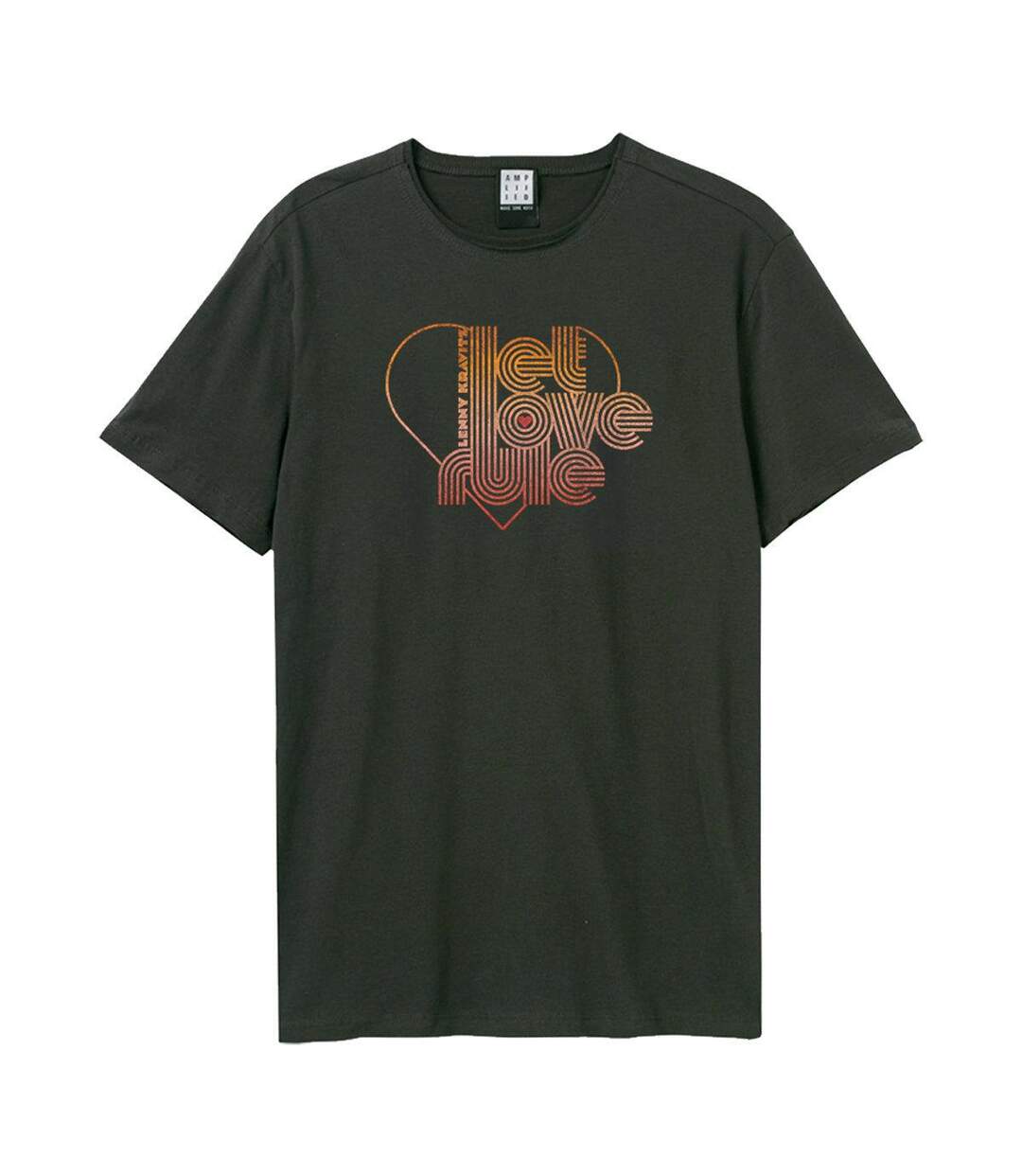 T-shirt Let Love Rule Adulte Charbon Amplified-1